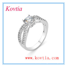 Platinum jewellery exquisite AAA zircon engagement ring